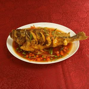 D~19. Sweet and Sour Yellow Croaker <br> 糖醋黄花鱼