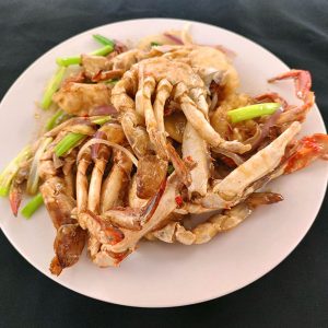 D~14.  Fried Crab with Ginger and Onion <br>  姜葱炒蟹