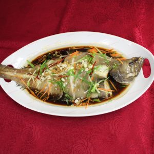D～11 Steamed fish, ( Over 18 inches $49.99) (L $59.00/24 inches)<br>清蒸全鱼
