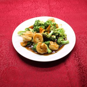E~1. Shrimp with Broccoli  <br>芥蓝虾