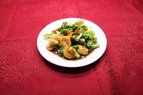 E~1. Shrimp with Broccoli  <br>芥蓝虾