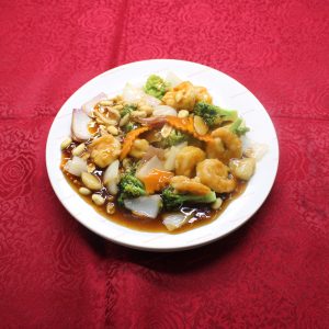 E~4. Kung Pao Shrimp <br> 宫保虾