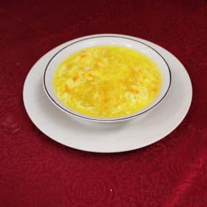 N~1 ( S ) . Egg drop soup   <br> (小) 鸡蛋汤