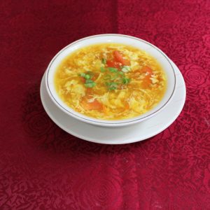 N~5. Tomato Egg Drop Soup ( L )<br>蕃茄蛋花汤 ( 大碗 )